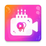 Logo of Birthday Video Maker android Application 